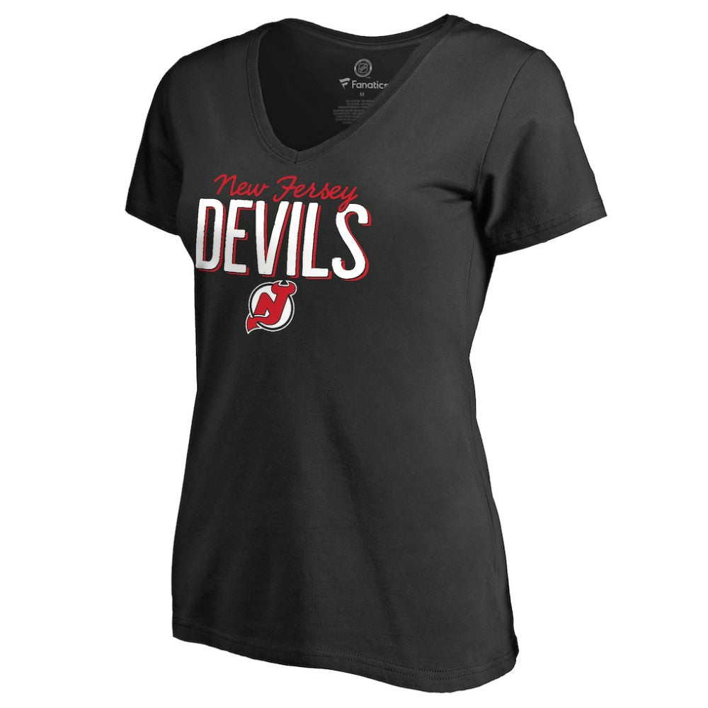 NHL New Jersey Devils Women's Nostalgia T-Shirt - Black