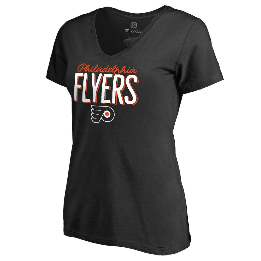 NHL Philadelphia Flyers Women's Nostalgia T-Shirt - Black