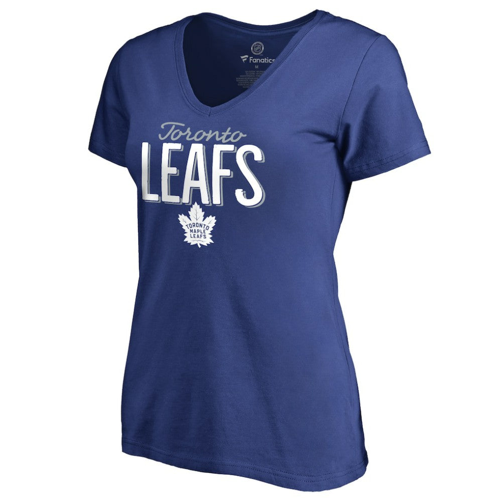 NHL Toronto Maple Leafs Women's Nostalgia T-Shirt - Blue