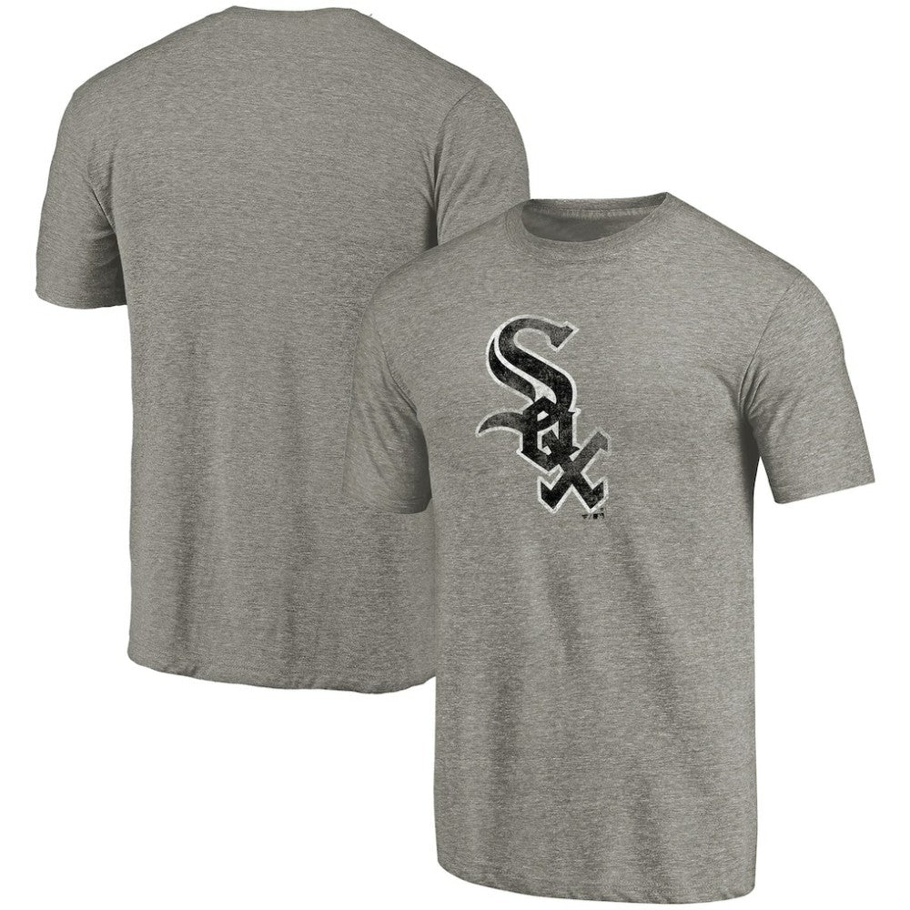 Chicago White Sox Distressed Team Tri-Blend T-Shirt - Ash T-shirts