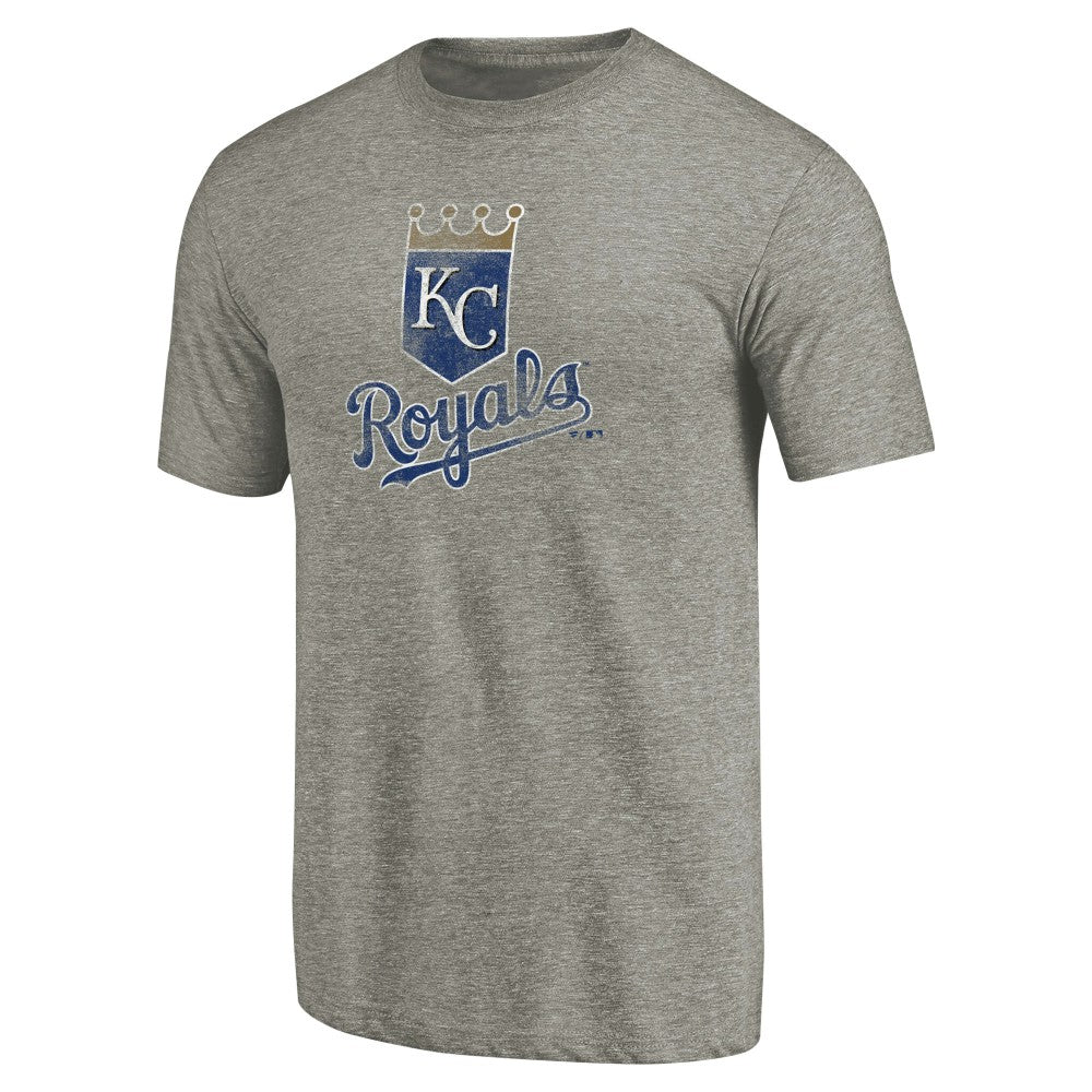 Kansas City Royals Distressed Team Tri-Blend T-Shirt - Ash T-shirts
