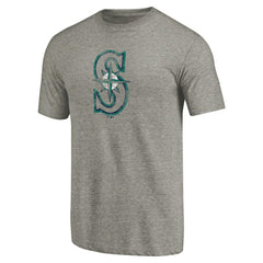 Seattle Mariners Distressed Team Tri-Blend T-Shirt - Ash T-shirts