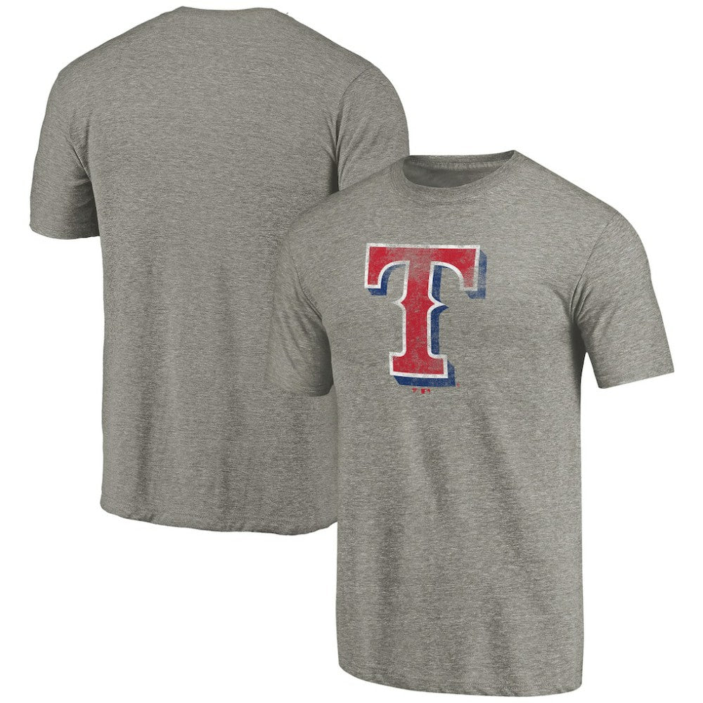 Texas Rangers Distressed Team Tri-Blend T-Shirt - Ash T-shirts