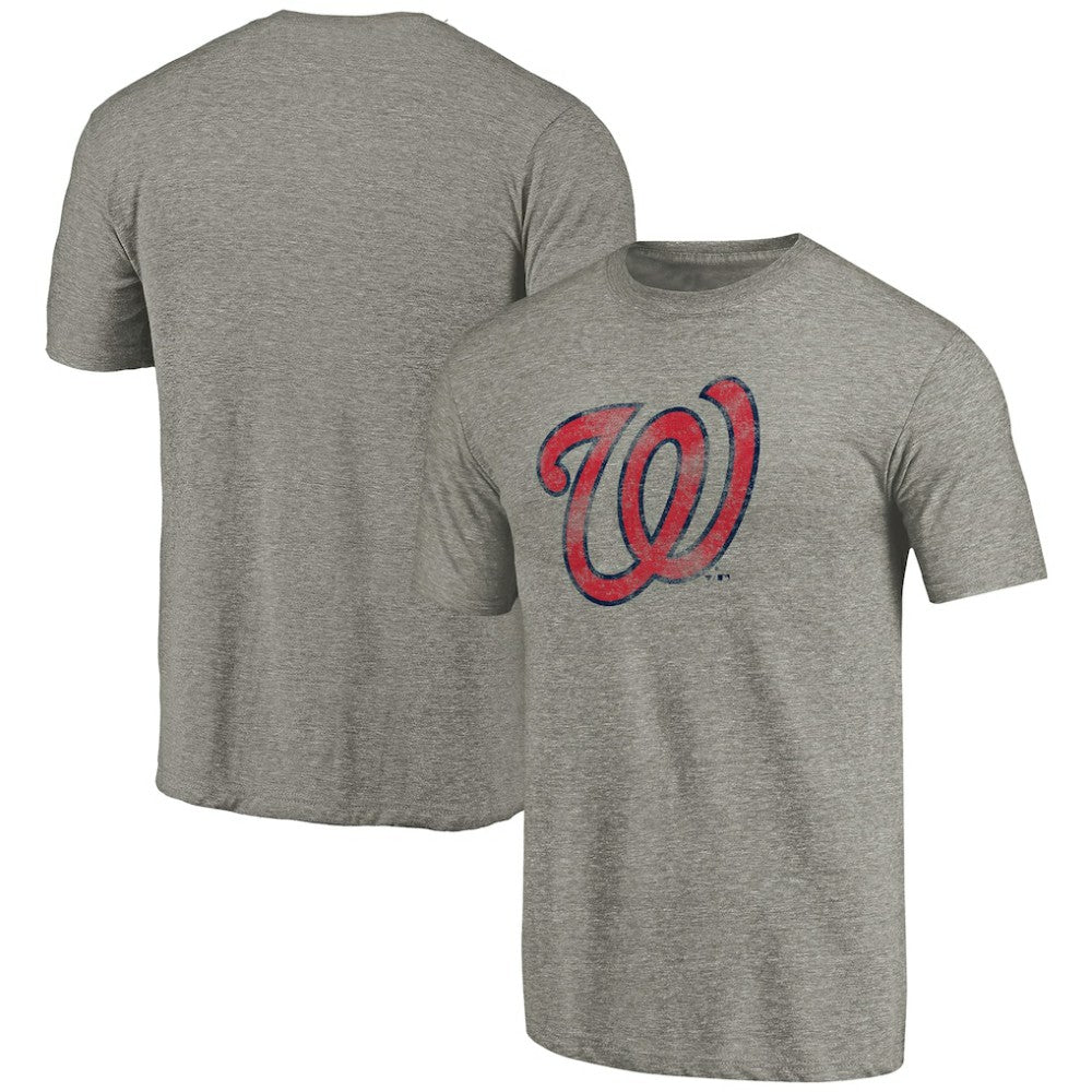 Washington Nationals Distressed Team Tri-Blend T-Shirt - Ash T-shirts