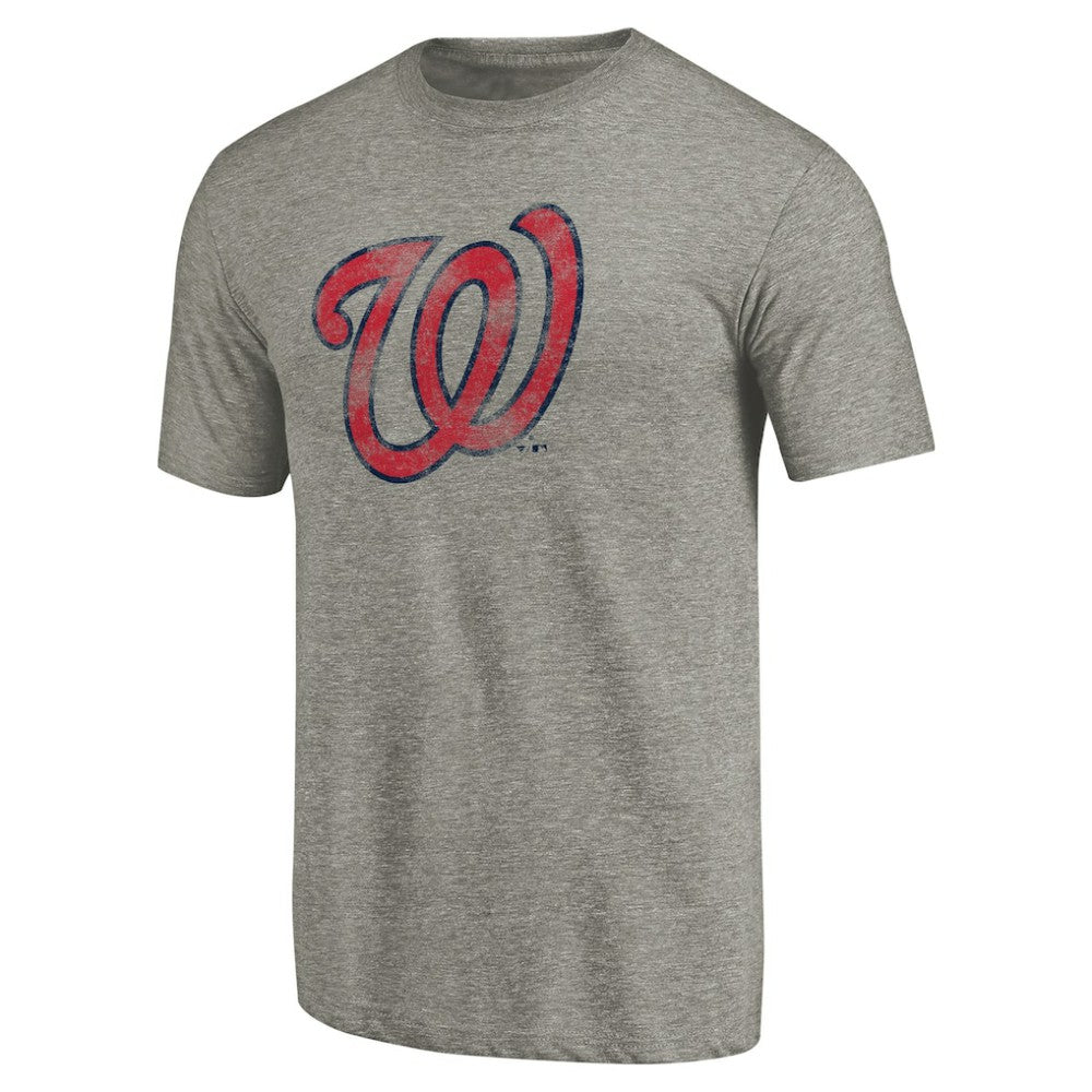 Washington Nationals Distressed Team Tri-Blend T-Shirt - Ash T-shirts