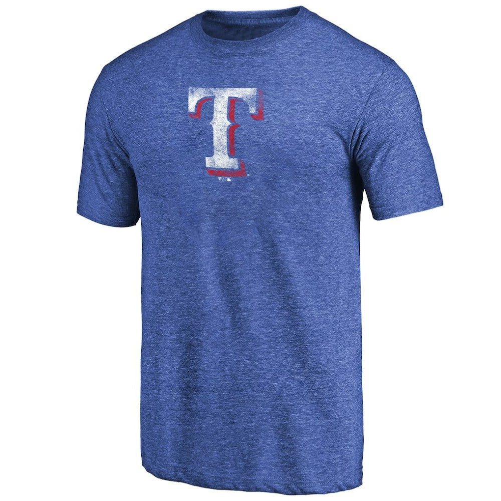 Texas Rangers Distressed Team 2 Tri-Blend T-Shirt - Royal T-shirts