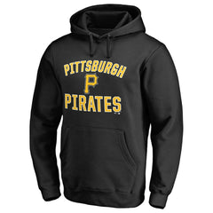 Pittsburgh Pirates Victory Arch Pullover Hoodie - Black Hoodies