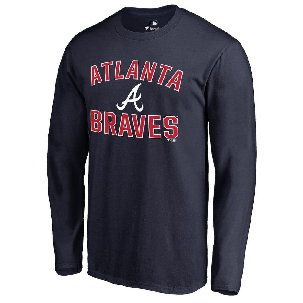 Atlanta Braves Victory Arch Long Sleeve T-Shirt - Navy T-shirts