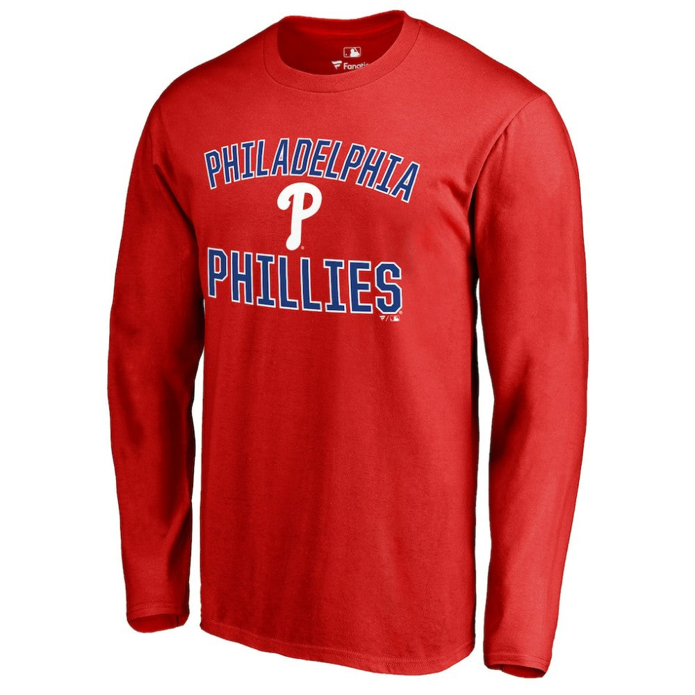 Philadelphia Phillies Victory Arch Long Sleeve T-Shirt - Red T-shirts