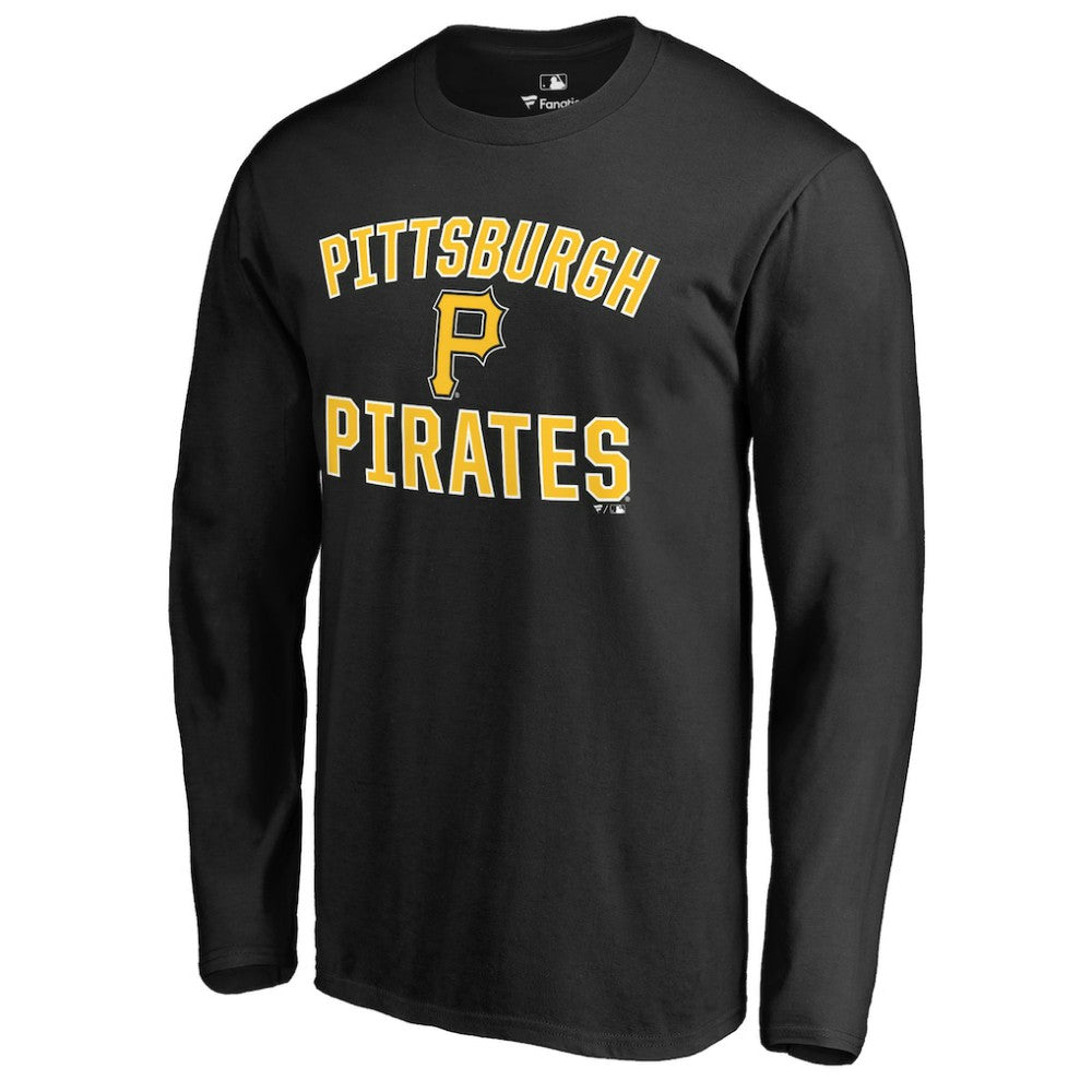 Pittsburgh Pirates Victory Arch Long Sleeve T-Shirt - Black T-shirts