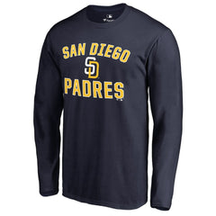 San Diego Padres Victory Arch Long Sleeve T-Shirt - Navy T-shirts