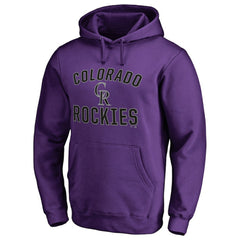 Colorado Rockies Victory Arch Pullover Hoodie - Purple Hoodies