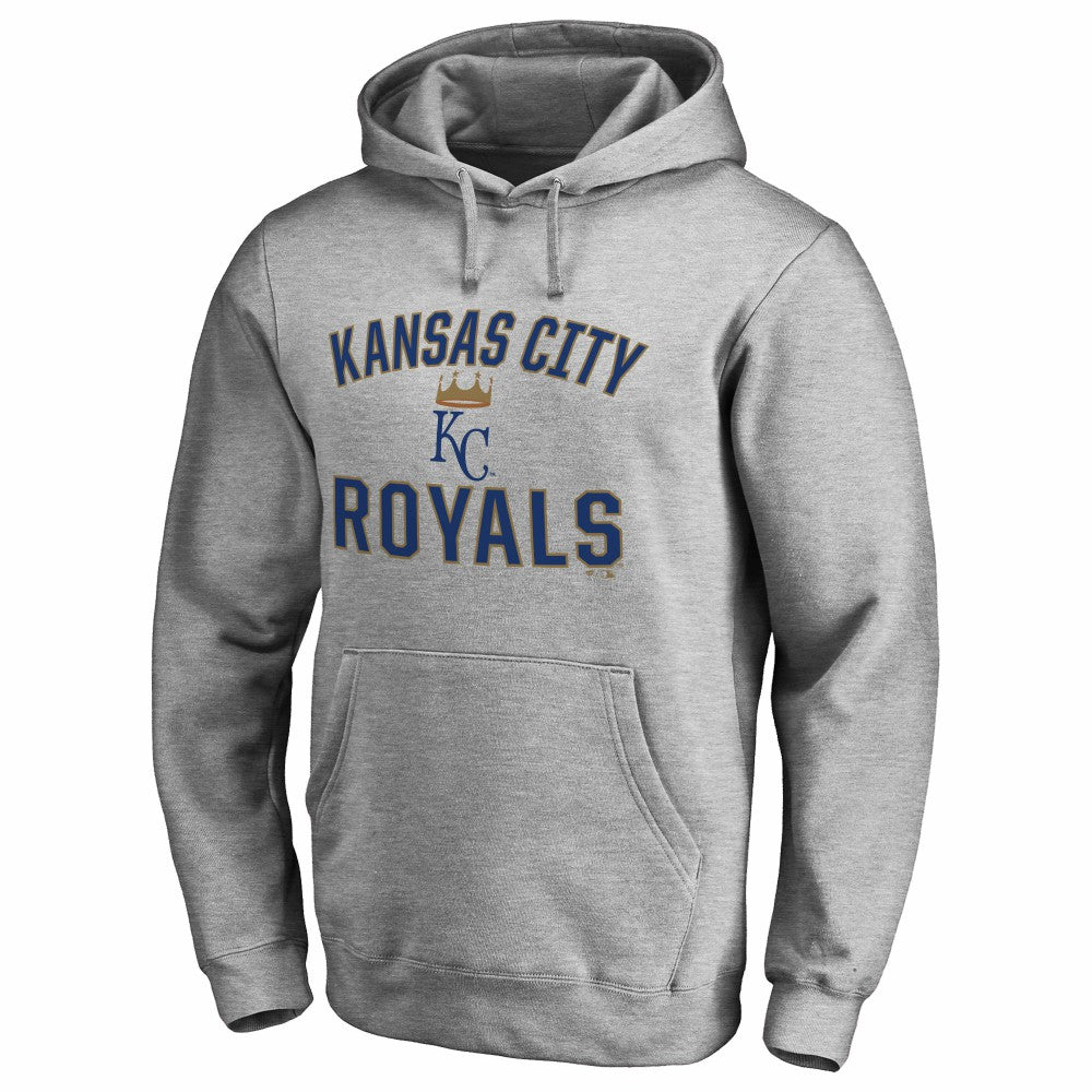Kansas City Royals Victory Arch Pullover Hoodie - Ash Hoodies