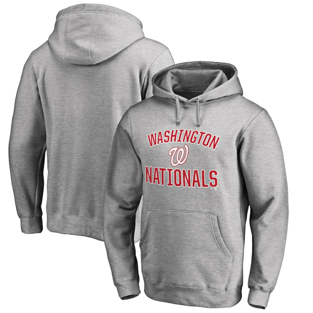 Washington Nationals Victory Arch Pullover Hoodie - Ash Hoodies