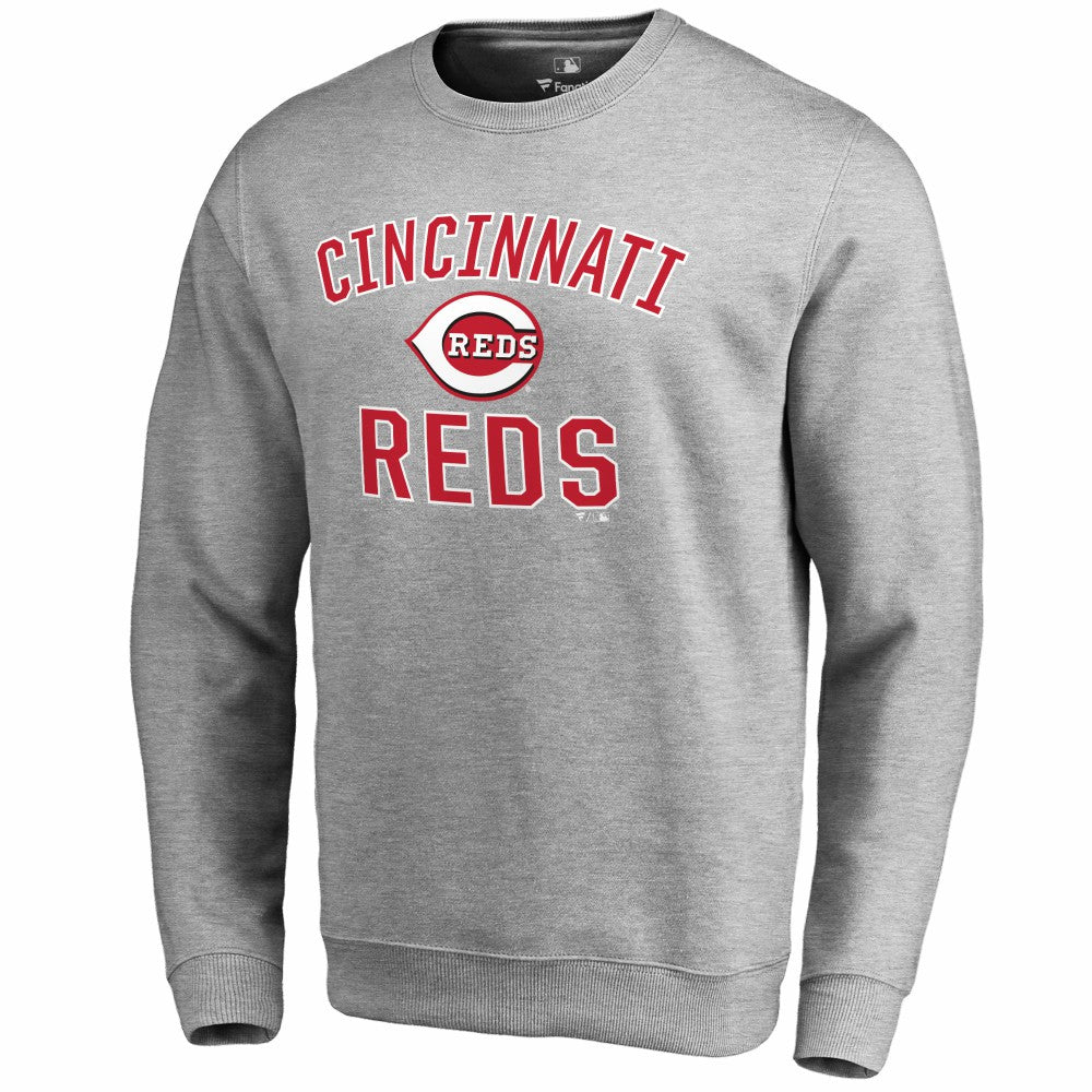 Cincinnati Reds Victory Arch Pullover Sweatshirt - Ash Pullover