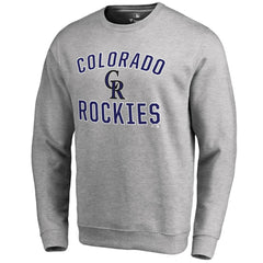 Colorado Rockies Victory Arch Pullover Sweatshirt - Ash Pullover