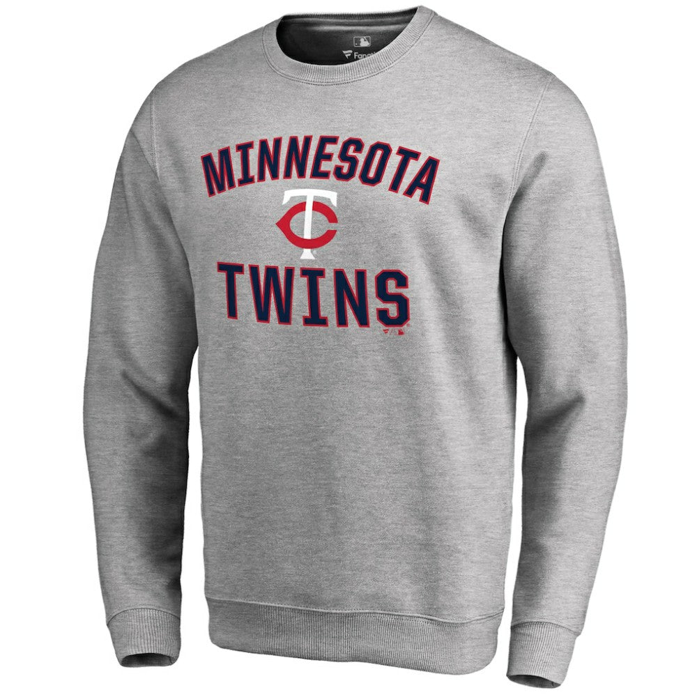 Minnesota Twins Victory Arch Pullover Sweatshirt - Ash Pullover