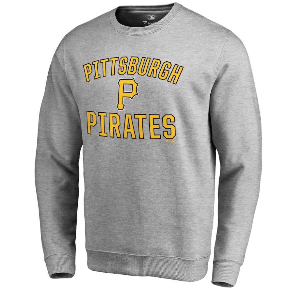 Pittsburgh Pirates Victory Arch Pullover Sweatshirt - Ash Pullover