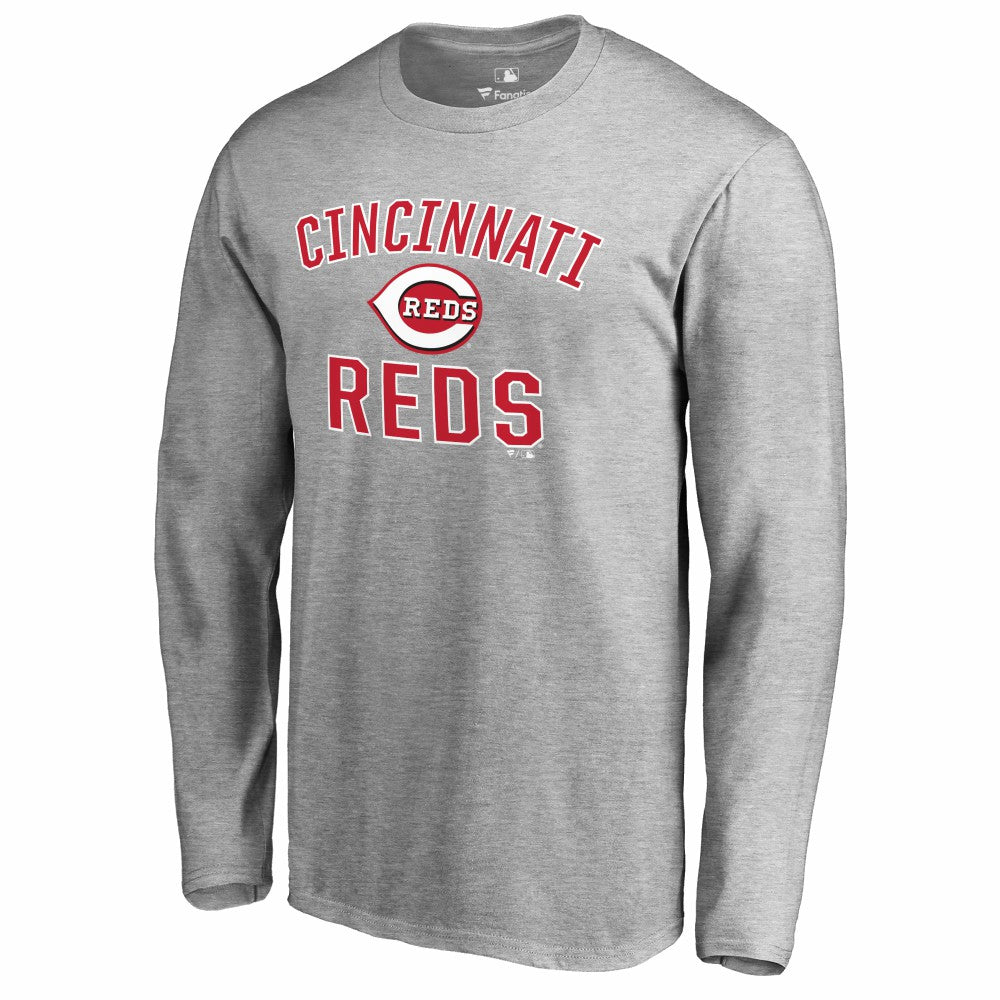 Cincinnati Reds Victory Arch Long Sleeve T-Shirt - Ash T-shirts