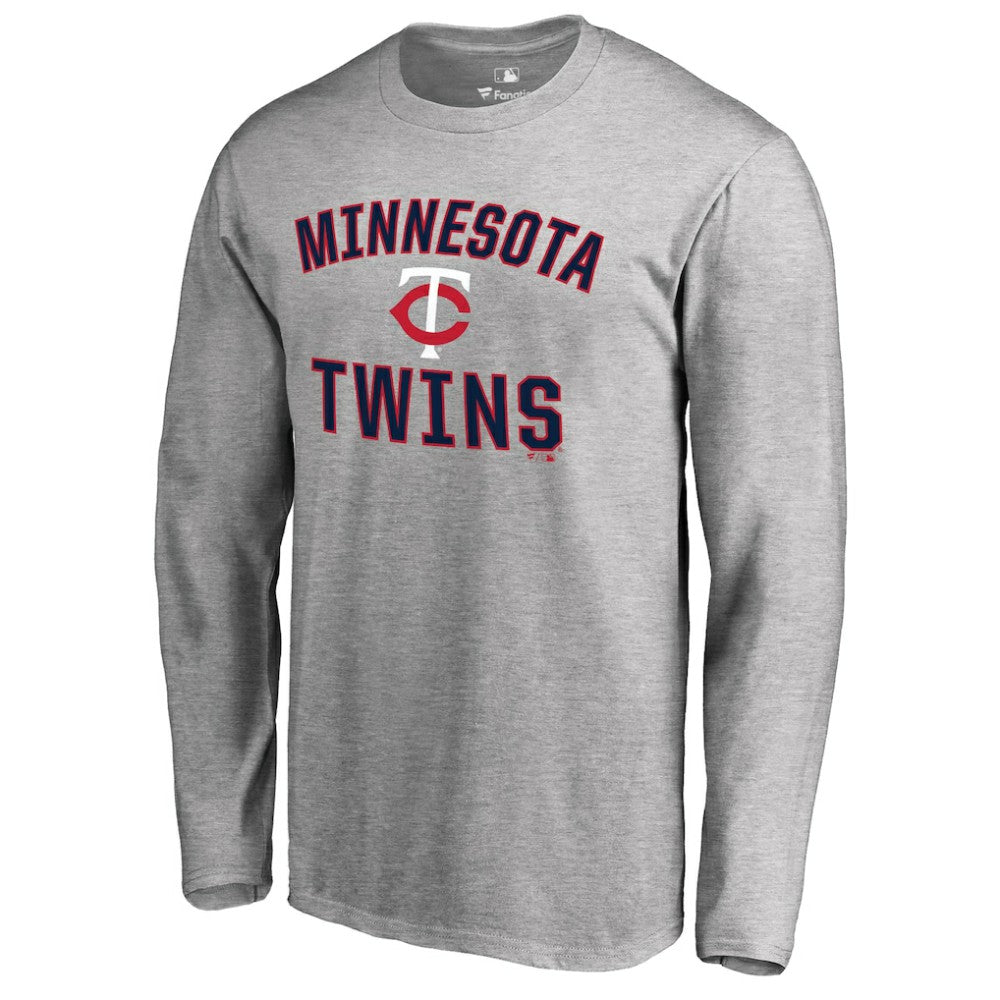 Minnesota Twins Victory Arch Long Sleeve T-Shirt - Ash T-shirts