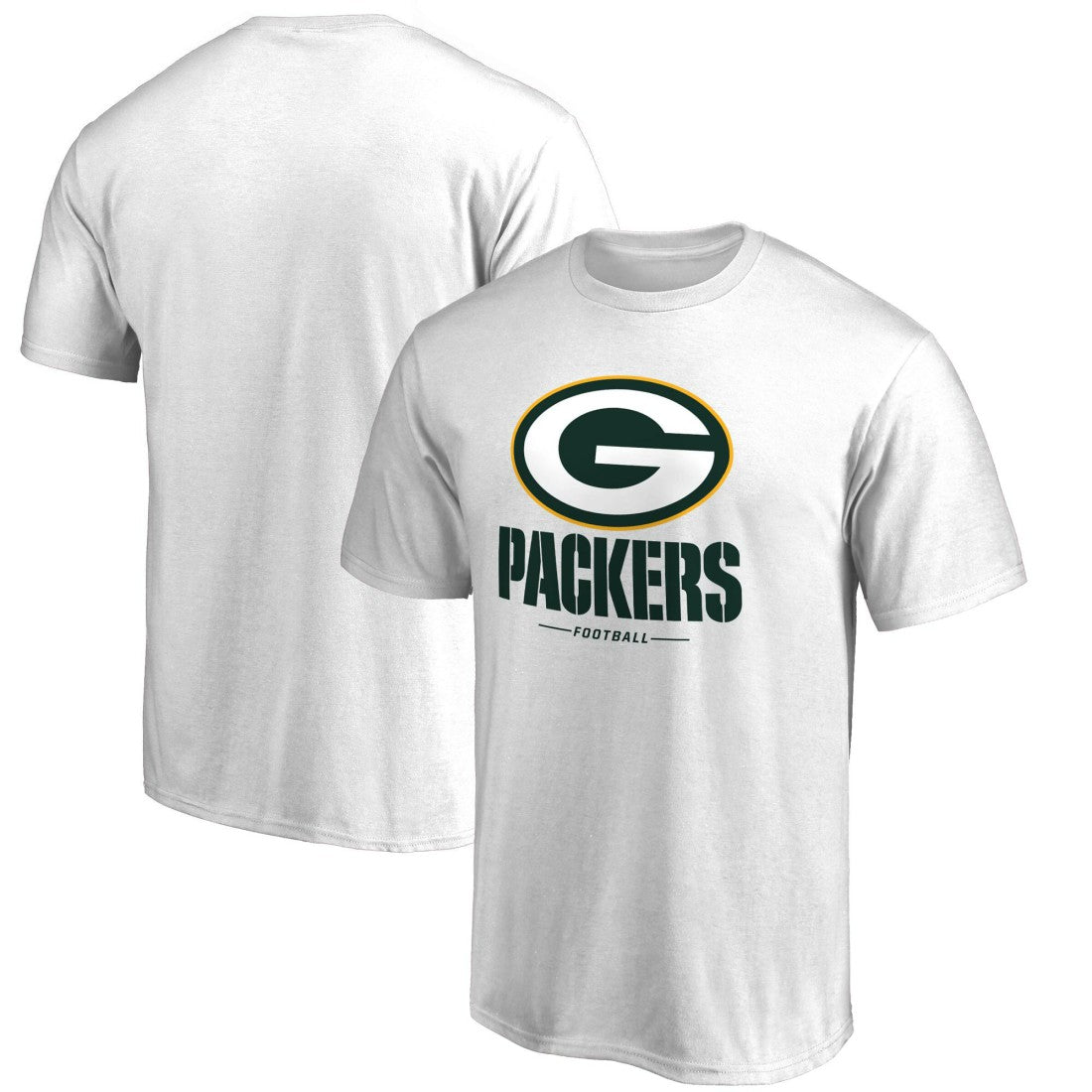 Green Bay Packers Team Lockup 2 T-Shirt White