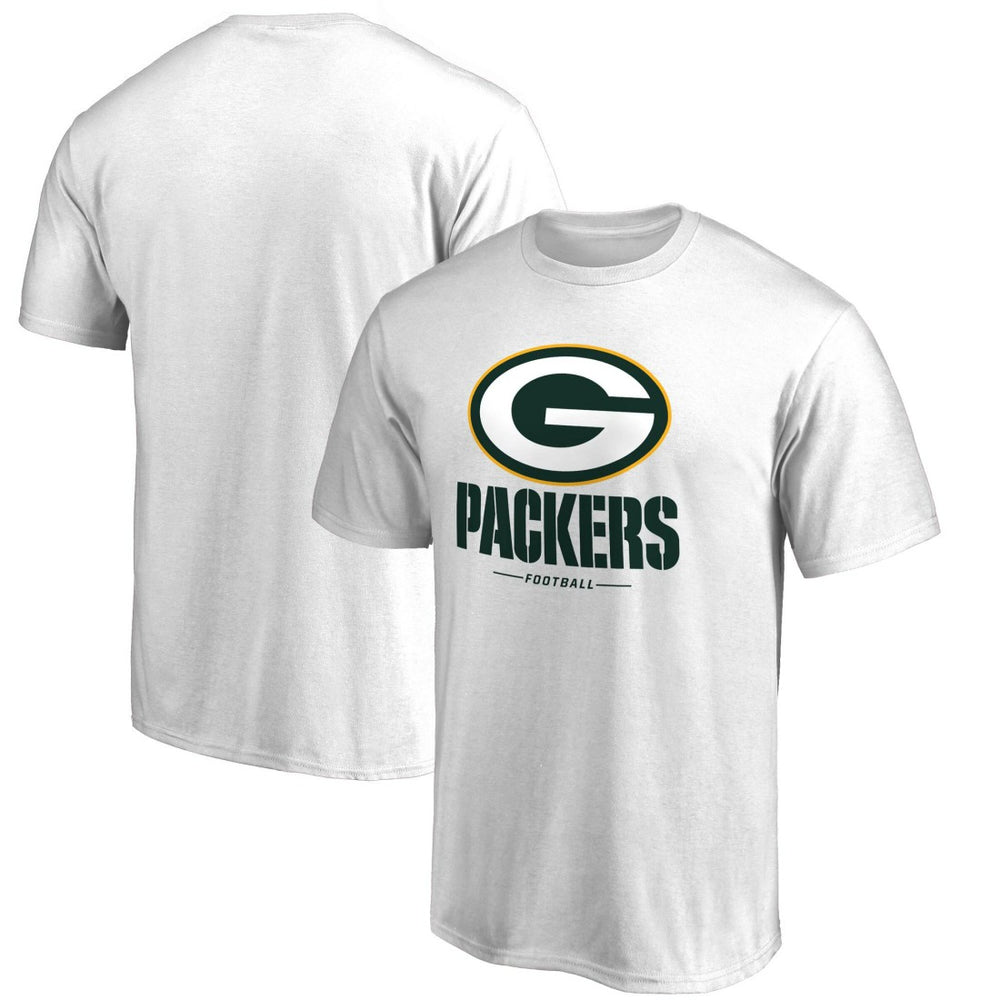 Green Bay Packers Team Lockup 2 T-Shirt White