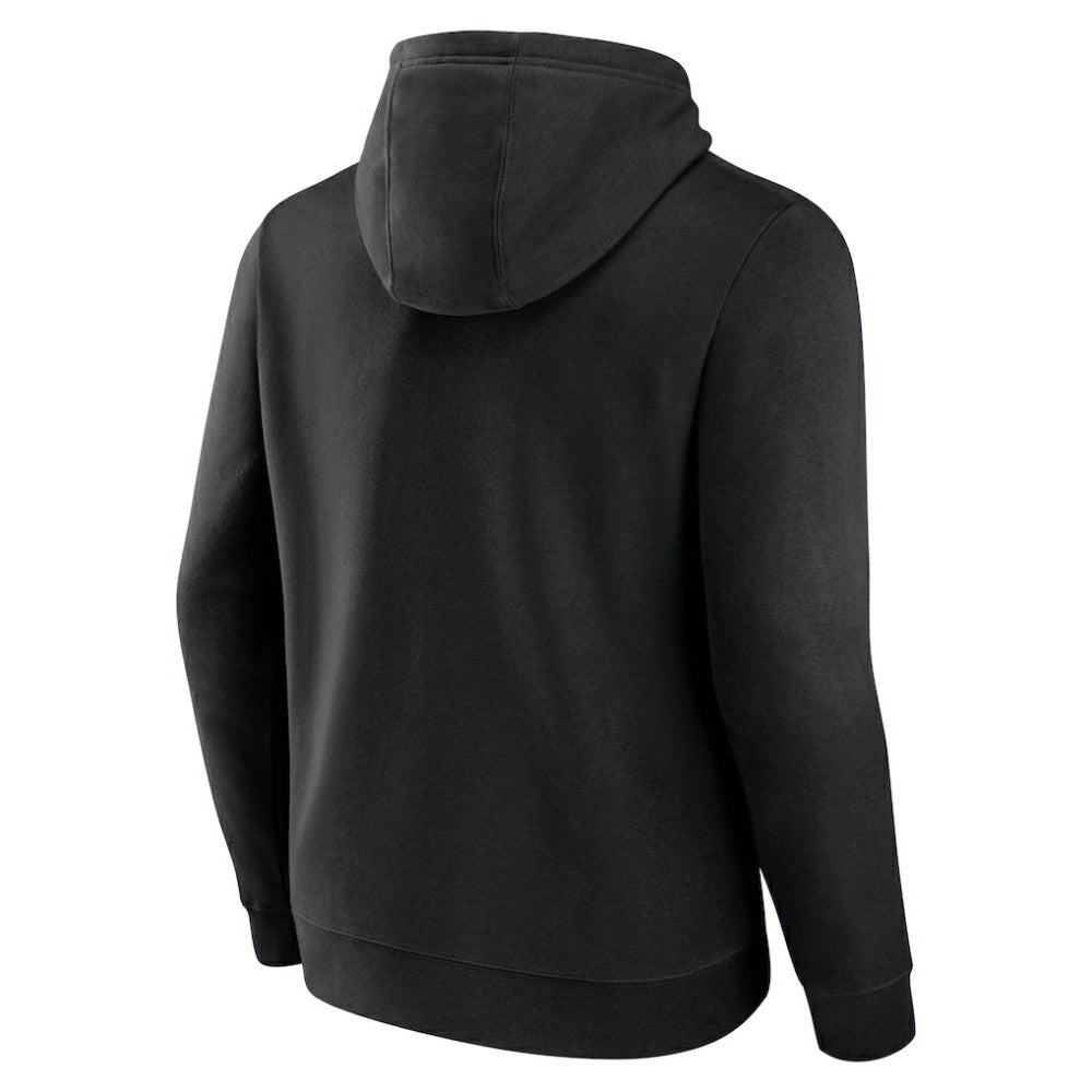 Cincinnati Reds Official Logo Fitted Pullover Hoodie - Black Hoodies