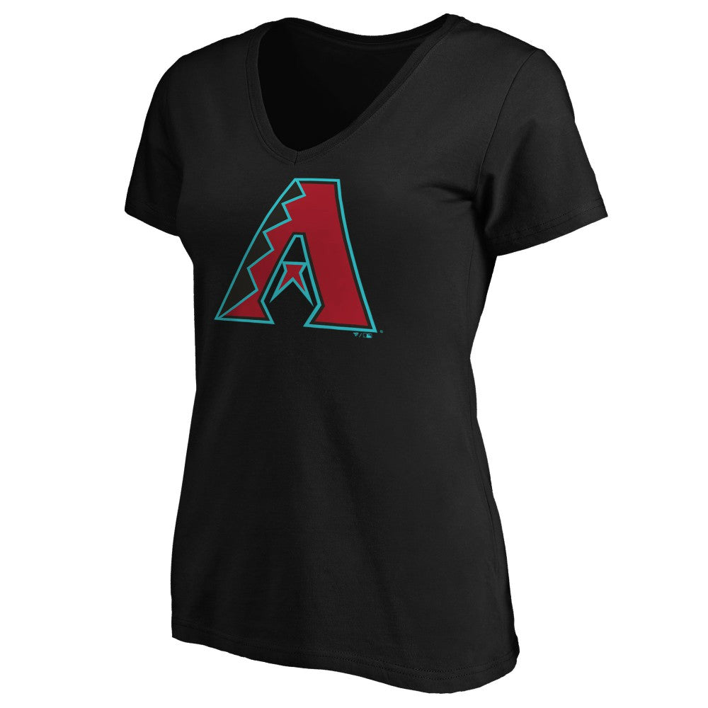 Arizona Diamondbacks Women's Secondary Color Primary Logo T-Shirt - Black T-shirts