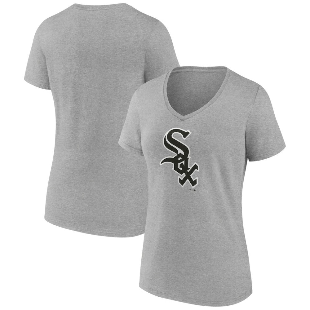 Chicago White Sox Women's Secondary Color Primary Logo T-Shirt - Ash T-shirts