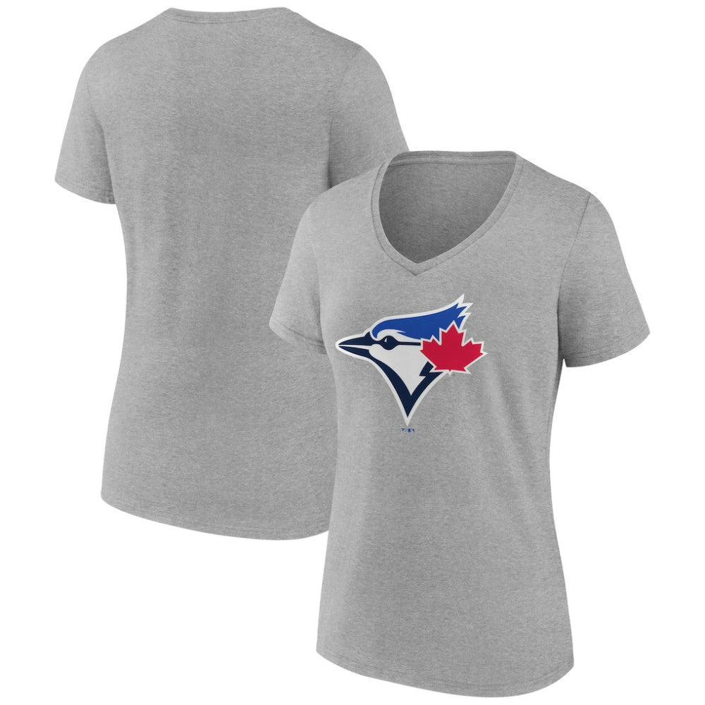 Toronto Blue Jays Women's Secondary Color Primary Logo T-Shirt - Ash T-shirts