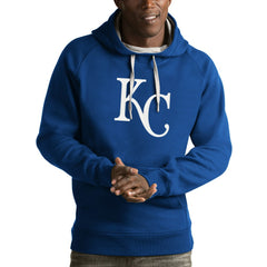Kansas City Royals Antigua Victory Pullover Hoodie - Royal Hoodies