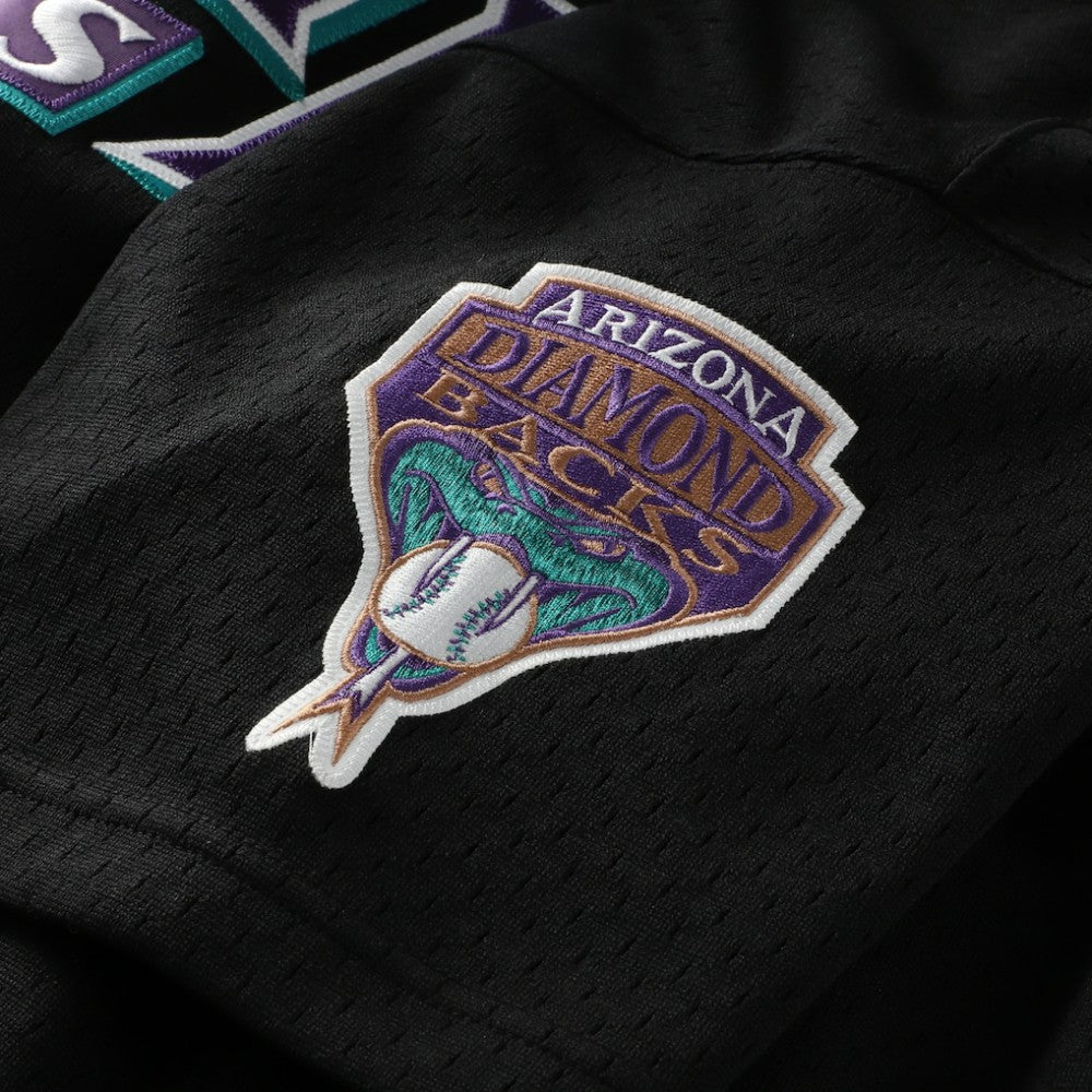 Randy Johnson Arizona Diamondbacks Mitchell & Ness Cooperstown Collection Mesh Batting Practice Button-Up Jersey - Black Jerseys