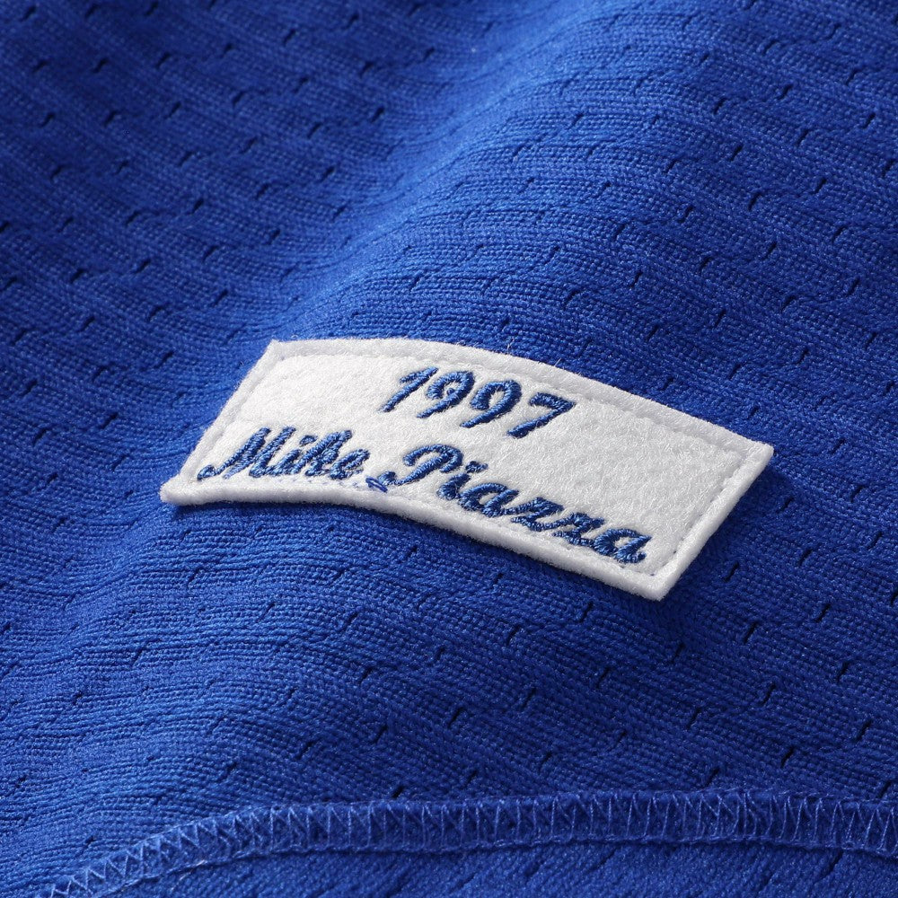 Mike Piazza Los Angeles Dodgers Mitchell & Ness Cooperstown Collection Mesh Batting Practice Button-Up Jersey - Royal Jerseys