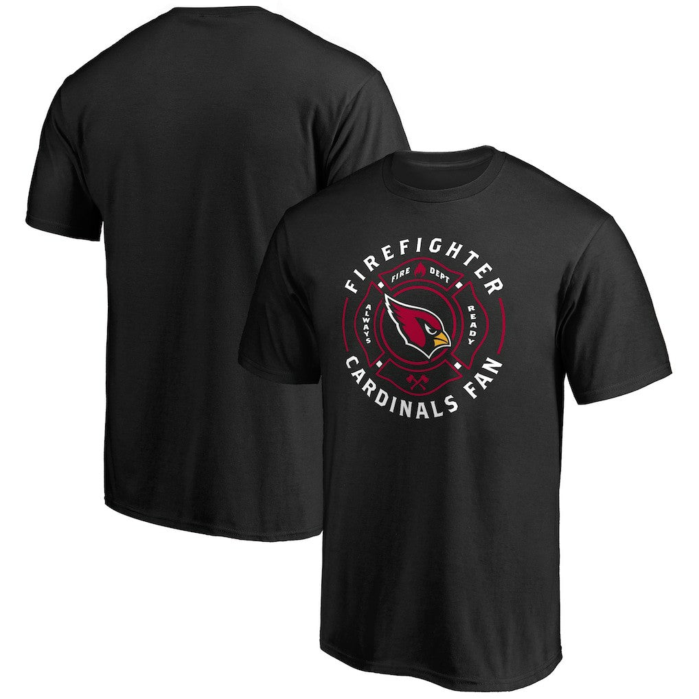 Arizona Cardinals Black Firefighter T-Shirt