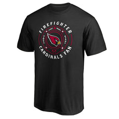 Arizona Cardinals Black Firefighter T-Shirt