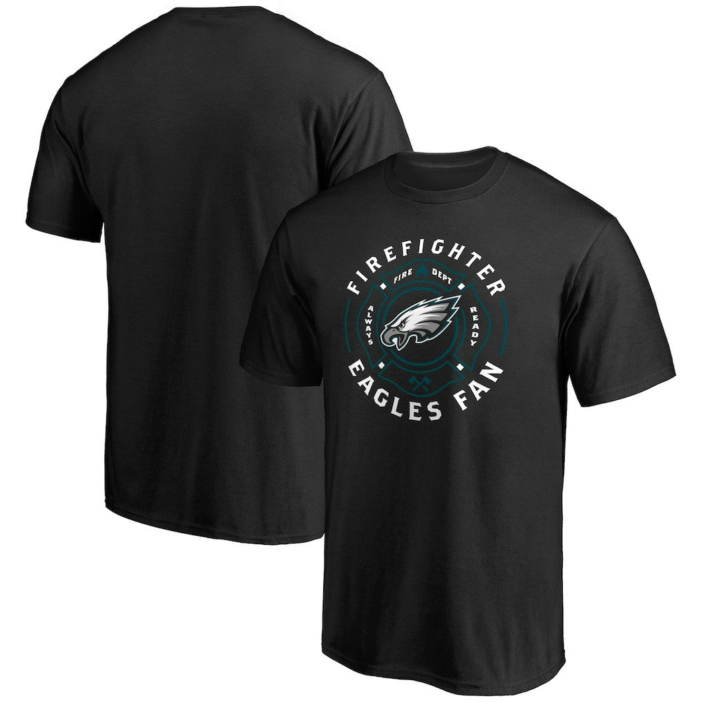 Philadelphia Eagles Black Firefighter T-Shirt