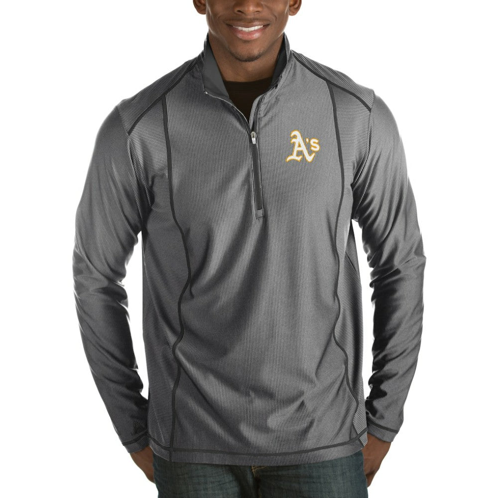 Athletics Antigua Tempo Half-Zip Pullover Jacket - Heathered Charcoal Jackets