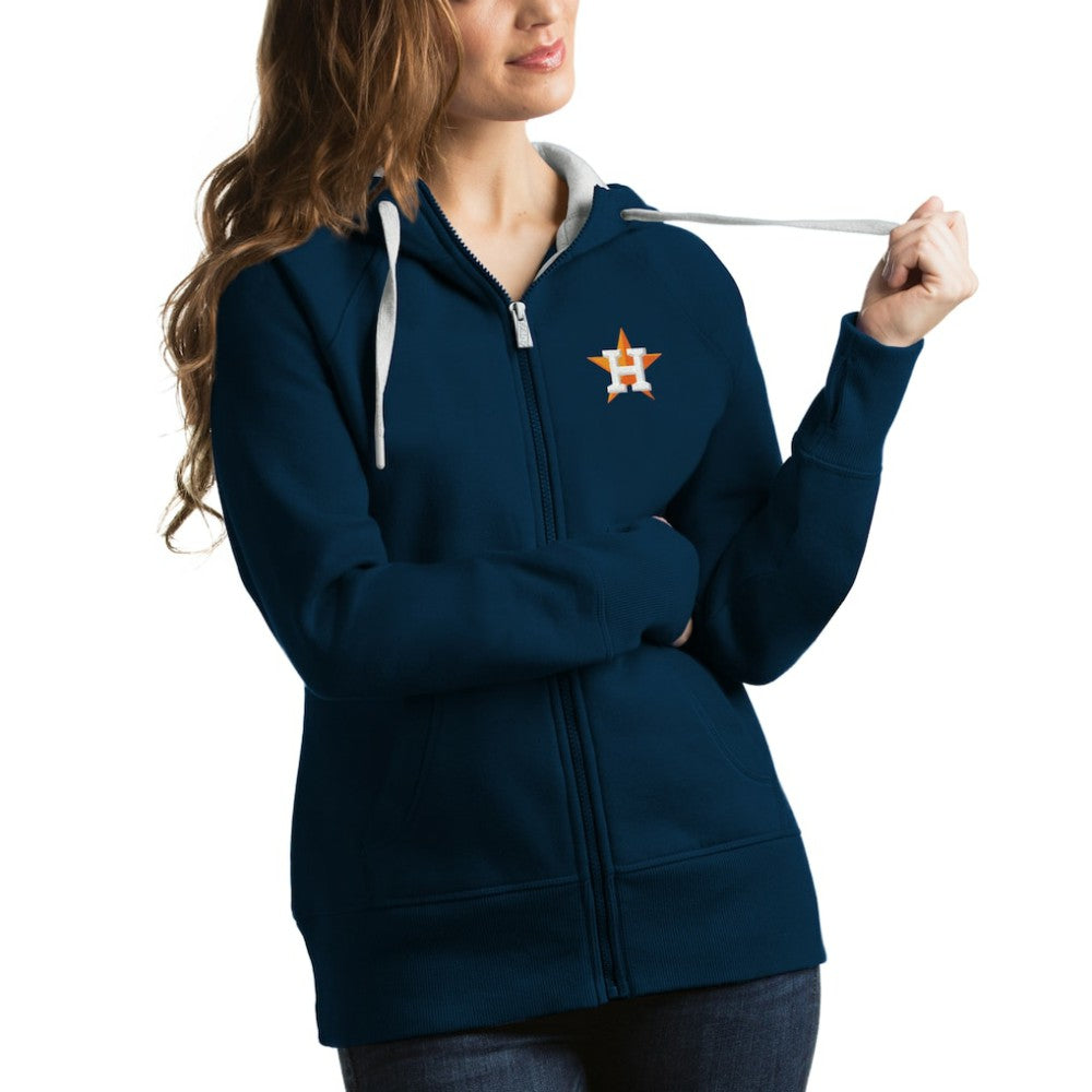 Houston Astros Antigua Women's Victory Full-Zip Hoodie - Navy Hoodies
