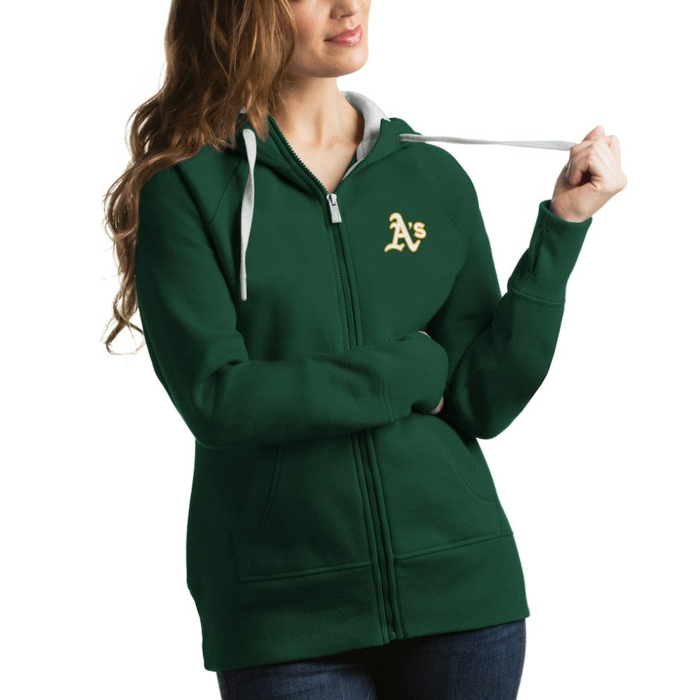 Athletics Antigua Women's Victory Full-Zip Hoodie - Green Hoodies