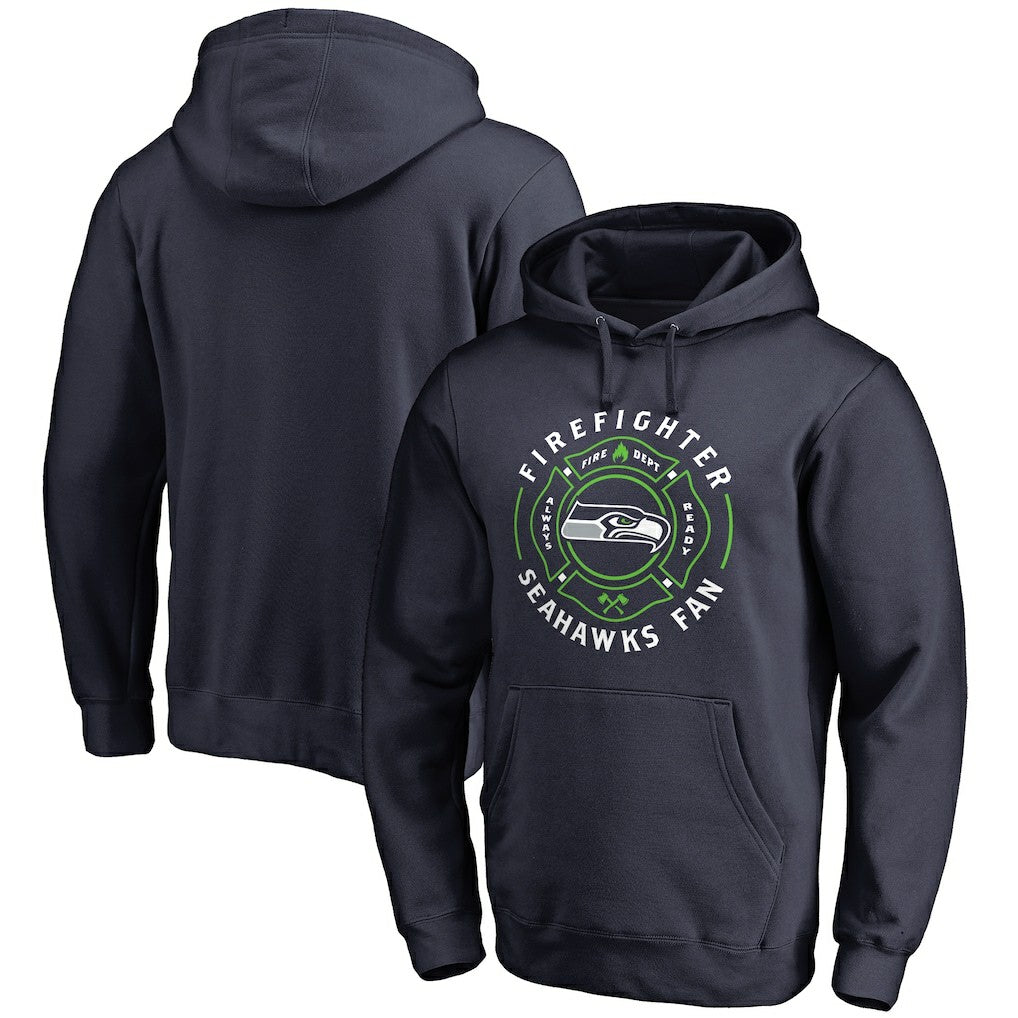 Seattle Seahawks Firefighter Pullover Hoodie Navy