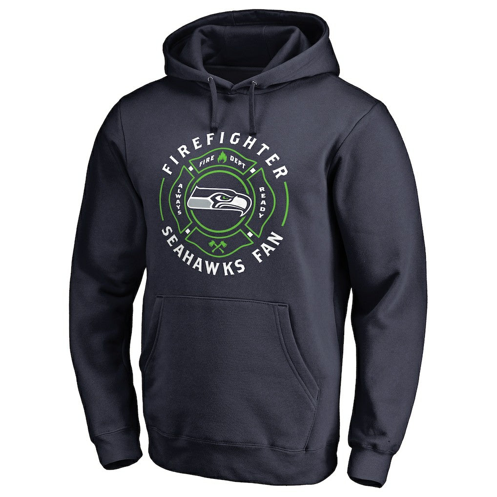 Seattle Seahawks Firefighter Pullover Hoodie Navy