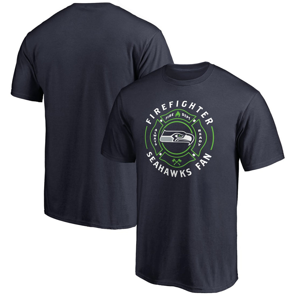 Seattle Seahawks Firefighter T-Shirt Navy