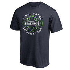 Seattle Seahawks Firefighter T-Shirt Navy