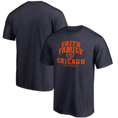 Chicago Bears Faith Family T-Shirt Navy