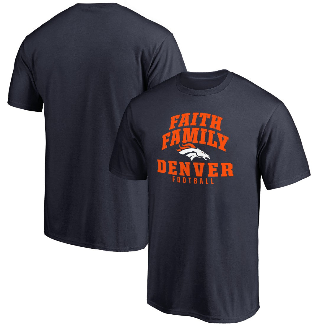 Denver Broncos Faith Family T-Shirt Navy