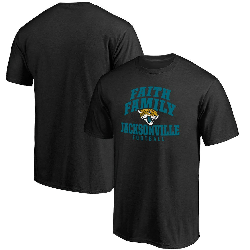 Jacksonville Jaguars Faith Family T-Shirt Black