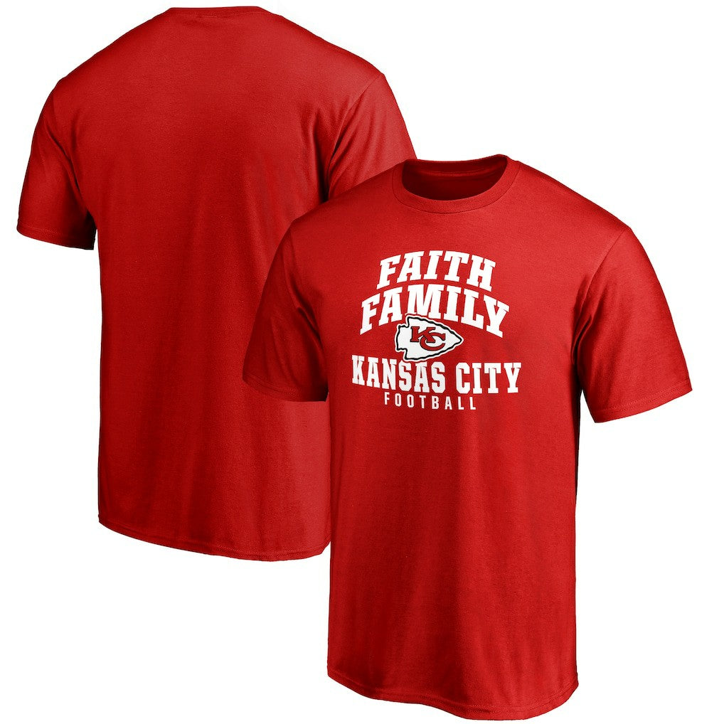 Kansas City Chiefs Faith Family T-Shirt Red