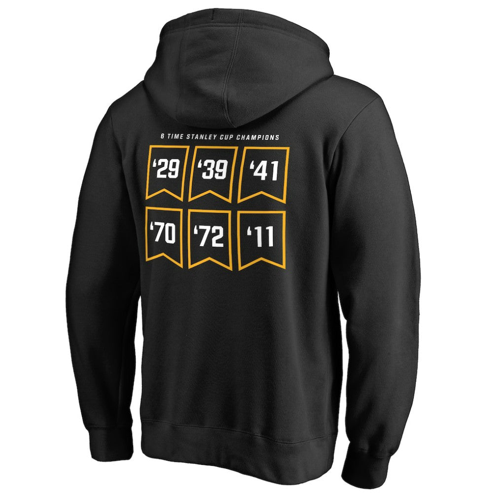 NHL Boston Bruins Raise the Banner Pullover Hoodie - Black