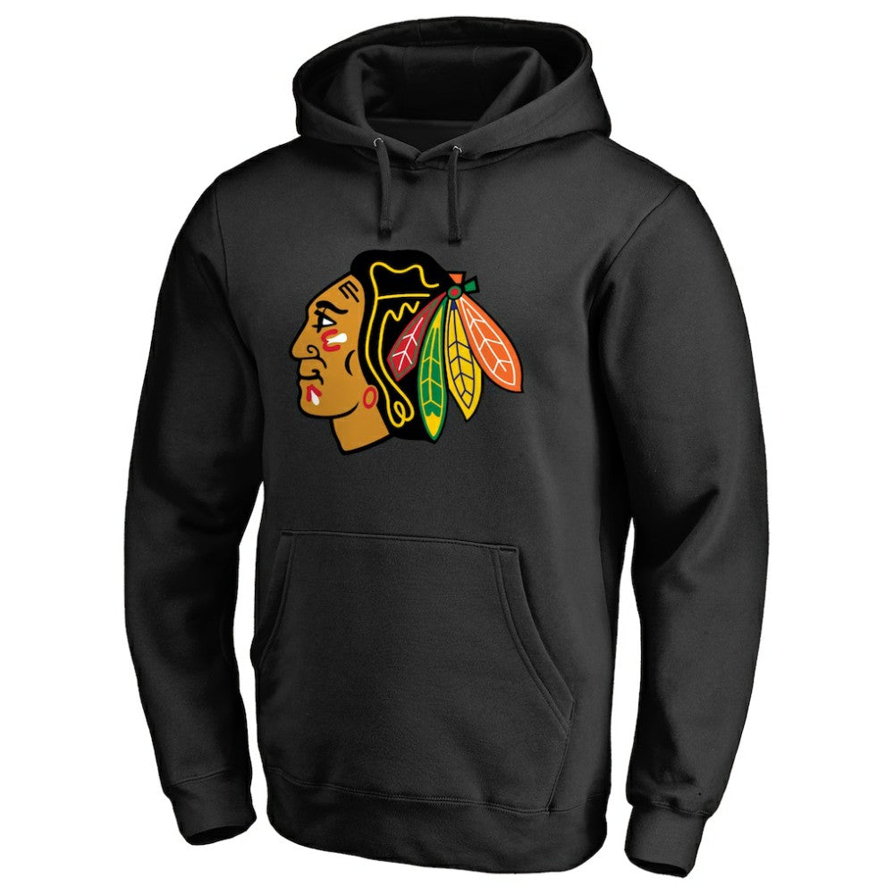 NHL Chicago Blackhawks Raise the Banner Pullover Hoodie - Black