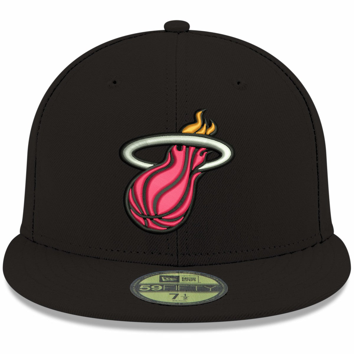 Miami Heat Team Color 59FIFTY Fitted Hat Black